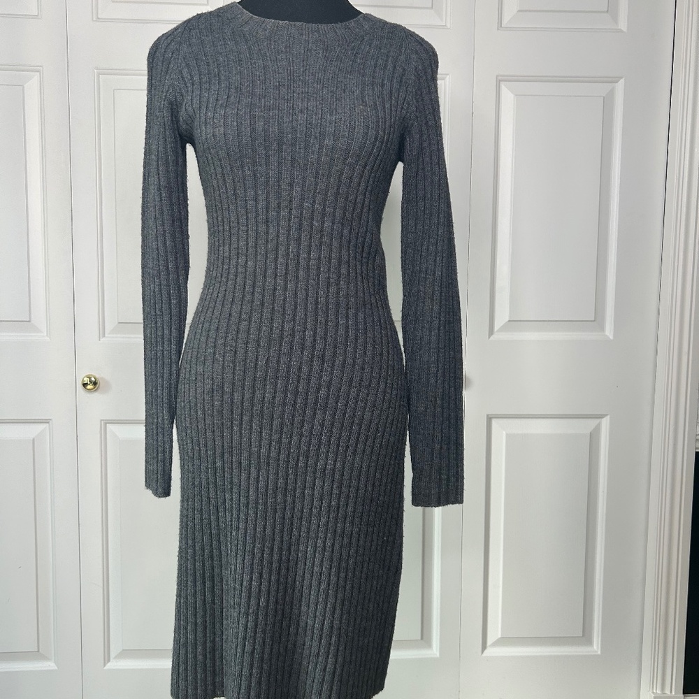 Jacob Grey Knit Sweater Dress Size Small